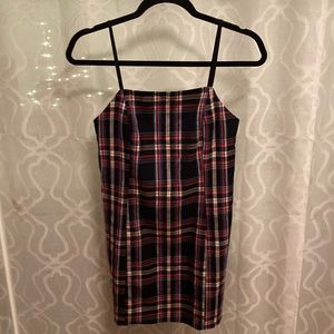 Urban outfitters plaid sheath dress